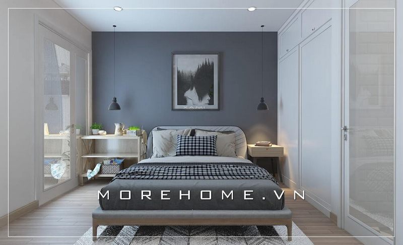 Thiết kế giường ngủ đẹp dành cho nhà phố phong cách hiện đại, trẻ trung